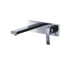 Wall mounted bathroom faucet