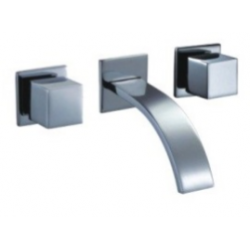 Wall mounted bathroom faucet
