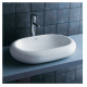 Oval bathroom sink